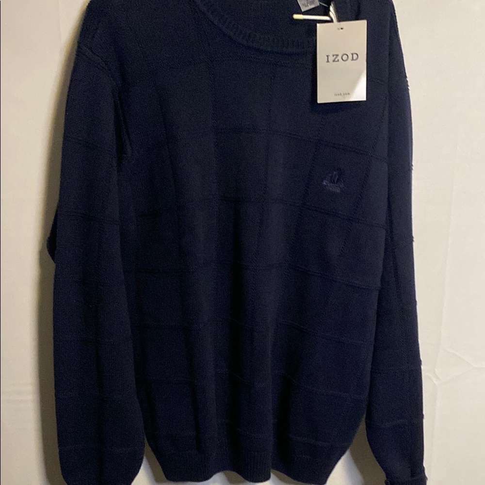 Izod Men's Dark Blue Crewneck Sweater